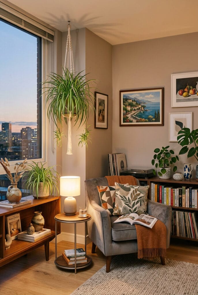 Chlorophytum, plante araignée d'intérieur aux feuilles retombantes