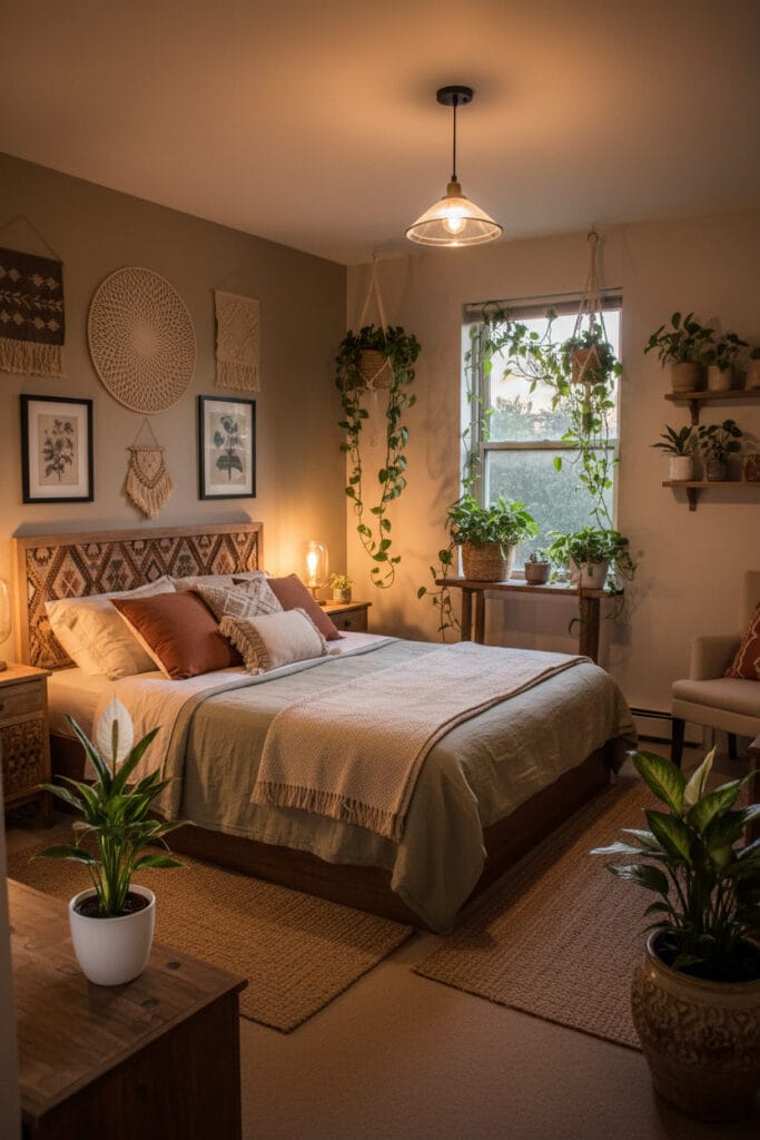 Décoration chambre enrichie par des plantes d’intérieur naturelles