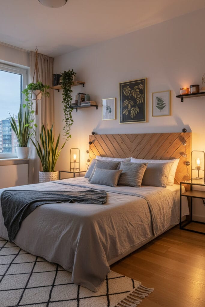 Décoration chambre cosy sublimée par des plantes d’intérieur naturelles