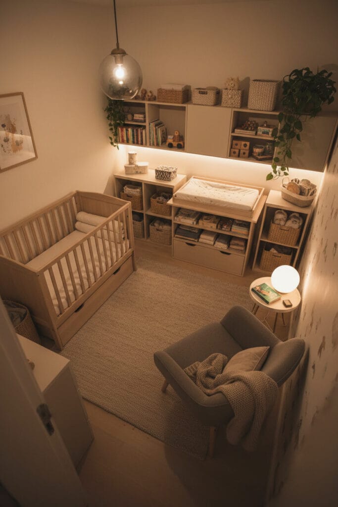 Chambre bebe pratique et évolutive, pensée pour accompagner la croissance de l’enfant.