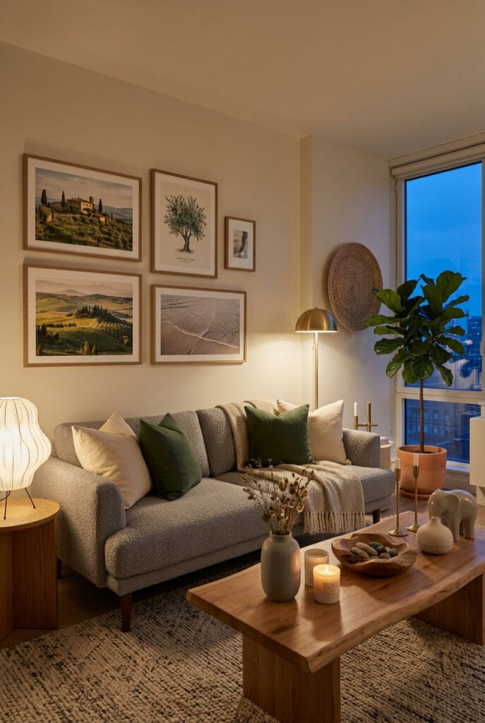 Décoration appartement minimaliste et cosy avec espaces épurés meubles fonctionnels matières naturelles et textiles moelleux