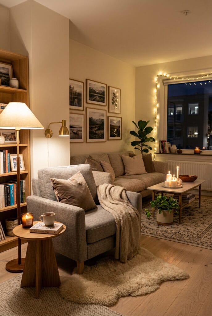 Placement stratégique des luminaires pour une diffusion lumineuse harmonieuse et hygge