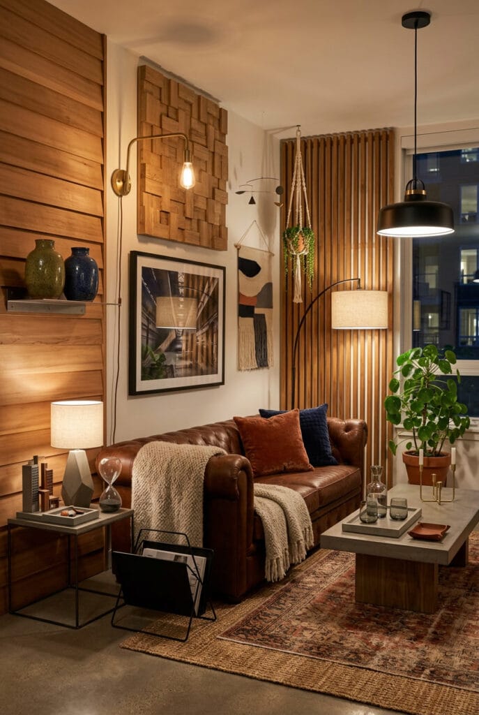 Essence de bois naturelle et robuste pour une décoration murale durable