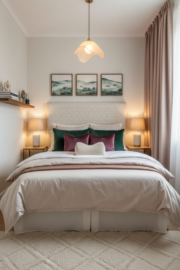 Chambre Douillette romantique avec literie ultra-confort