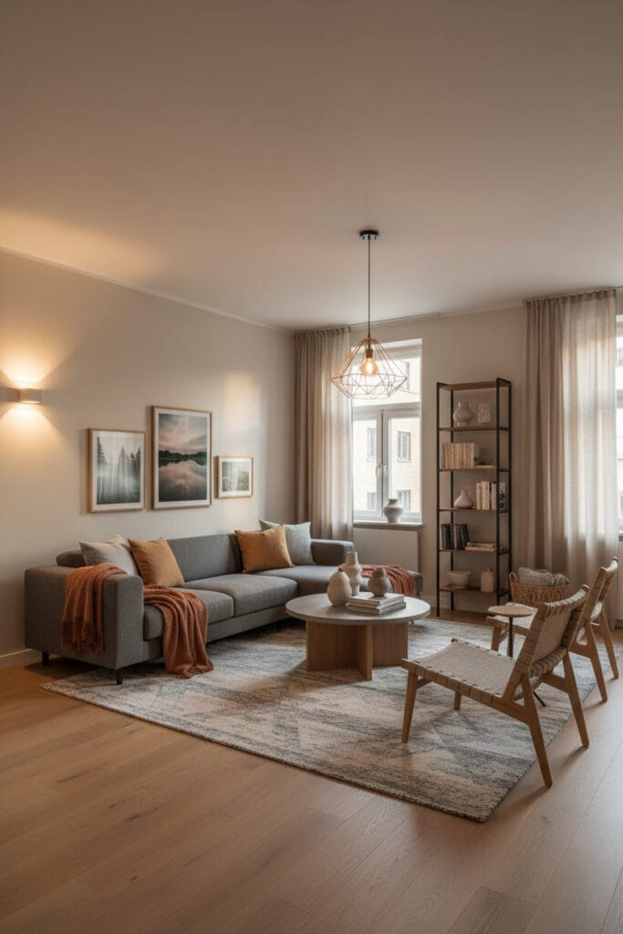 Peinture Salon lin pour un intérieur moderne, lumineux et harmonieux