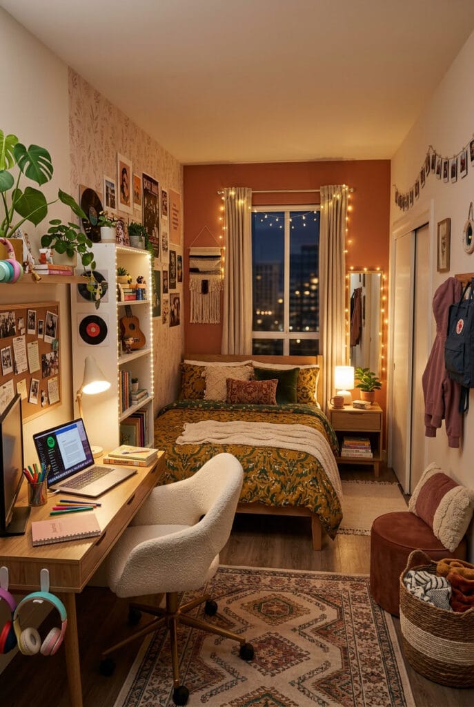 Chambre ado confortable avec bon matelas et sommier adapté pour un espace de repos travail et détente fonctionnel