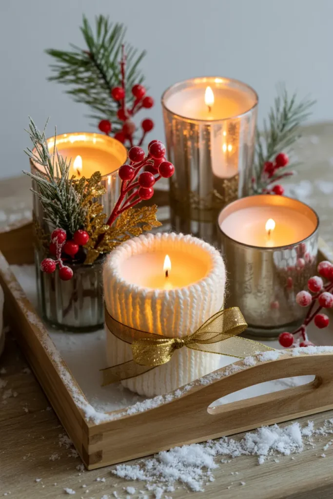 Bougies de Noël : la customisation festive