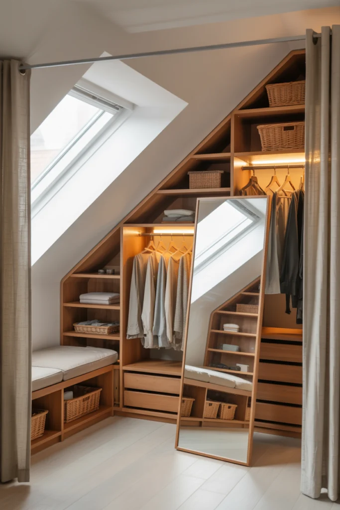 Aménager des combles en dressing intégré optimisé