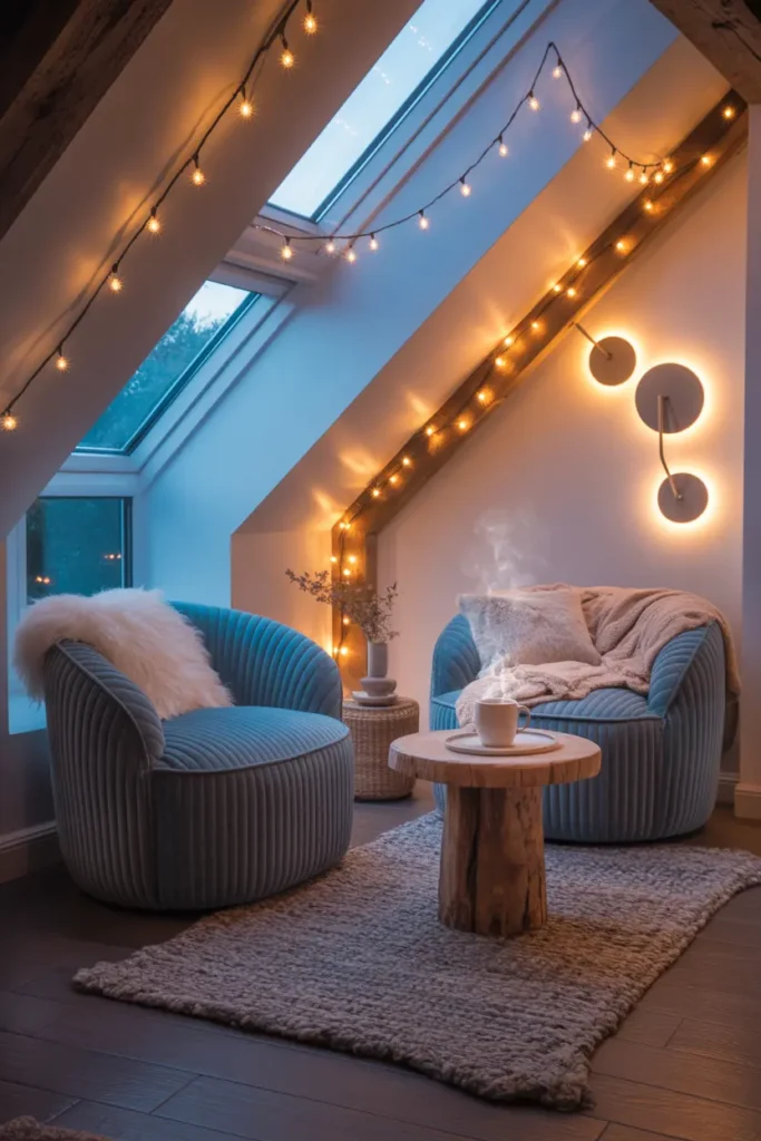 Aménager des combles en nid d'étoiles cosy
