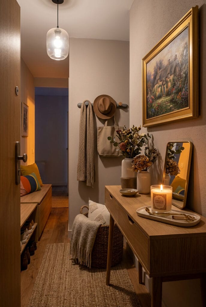 Bougie vanille-cannelle et diffuseur d'huiles essentielles de lavande, ambiance cocooning parfumée