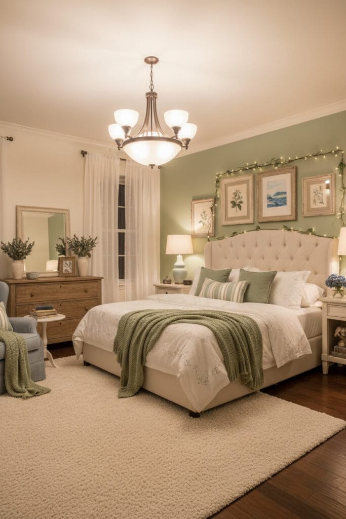 Palette de couleurs douce et naturelle du cottage anglais