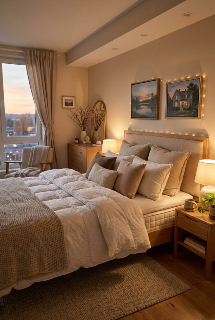 Couette lit cocooning en duvet d'oie légère et enveloppante pour un sommeil paisible