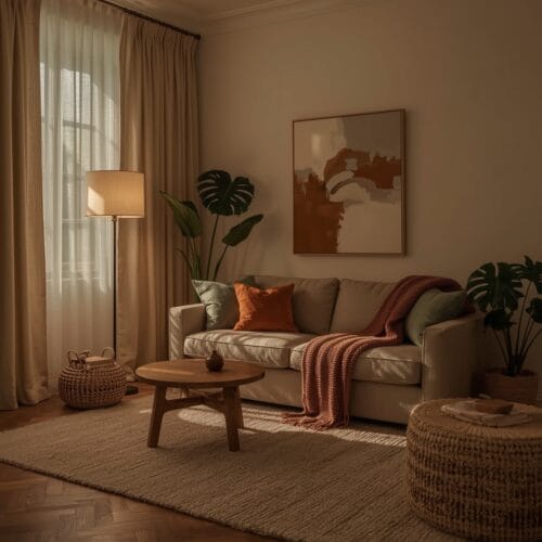 salon cosy et cocooning