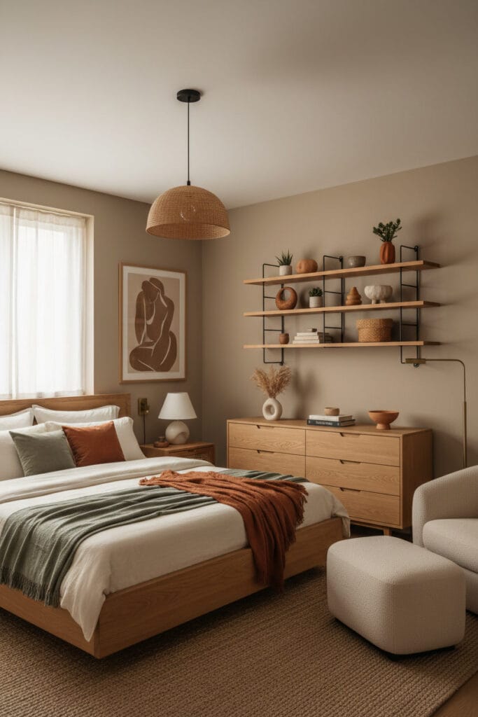 Chambre Parentale Cosy avec meubles élégants et fonctionnels