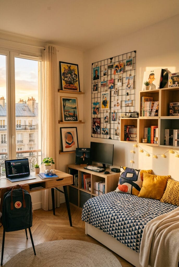 Deco chambre ado modulable avec éléments décoratifs faciles à renouveler