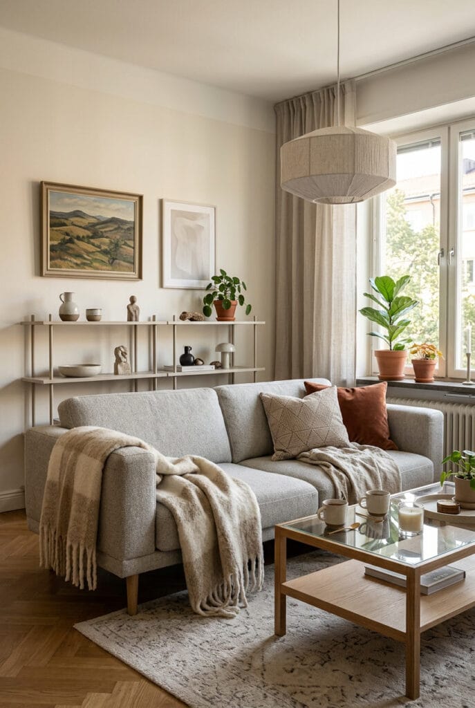 Intérieur chaleureux avec détails imparfaits et naturels
