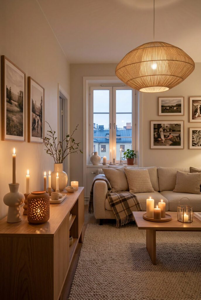 Des bougies variées pour une ambiance cosy feutrée